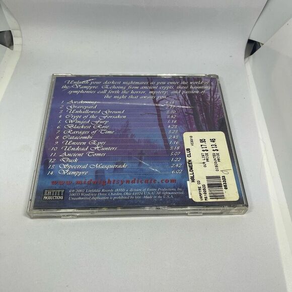 Vampyre : Symphonies from the Crypt - Audio CD By Midnight Syndicate - VERY GOOD - Picture 4 of 4